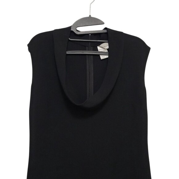 MAXMARA Black Viscose Shift Maxi Dress - Picture 7 of 14